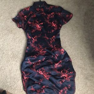 Chinese dress silk material